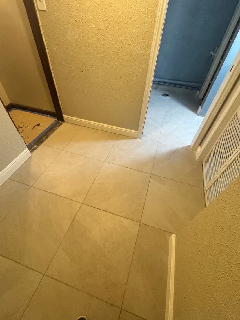 Tile installation