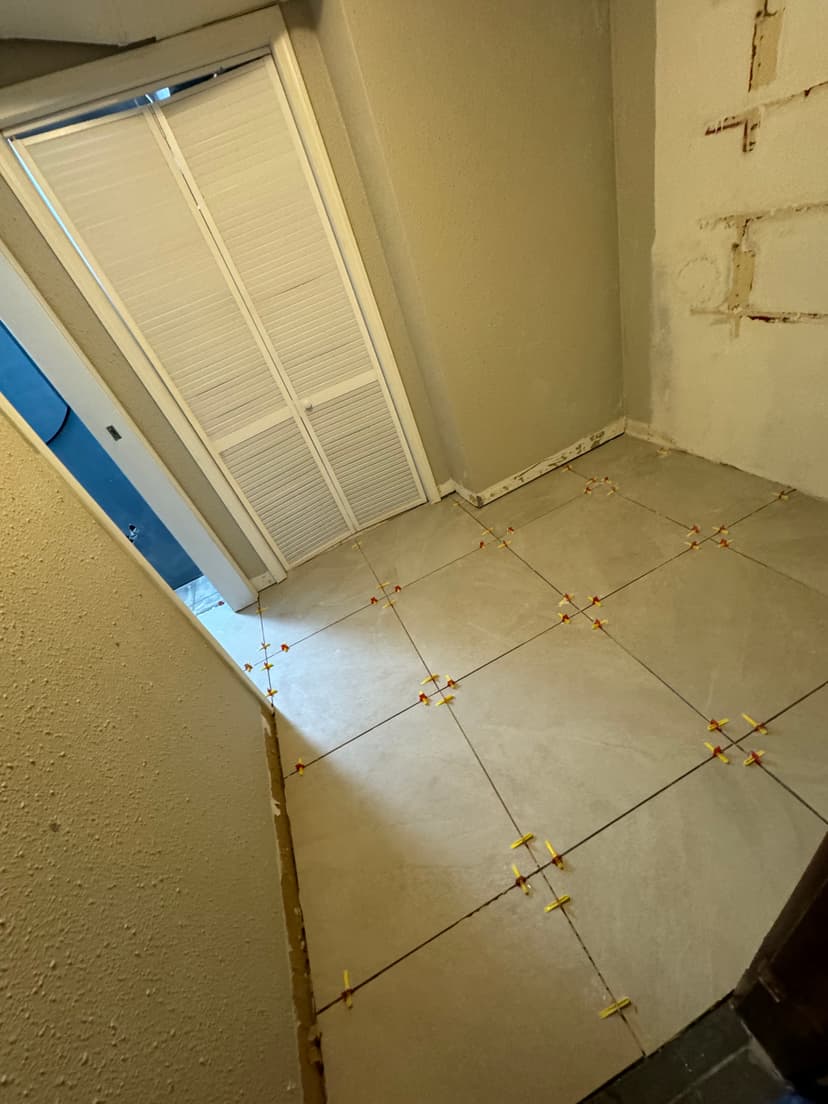 Tile installation