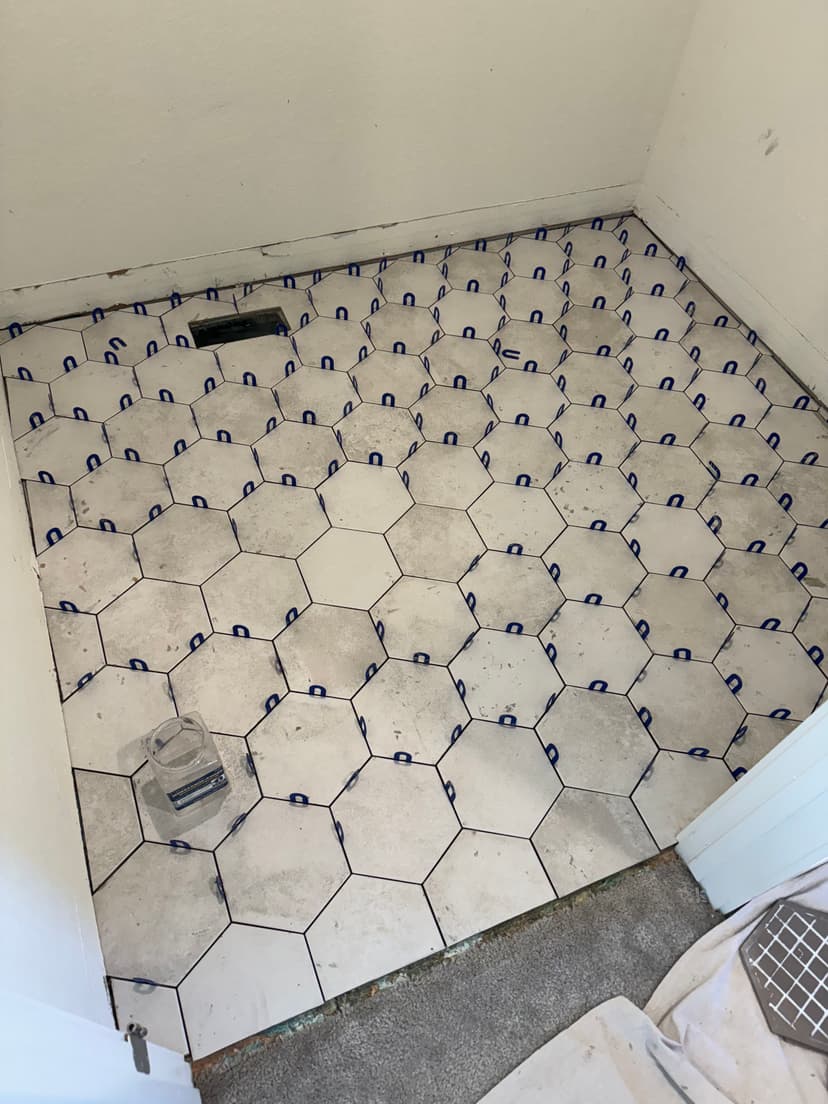 Tile installation