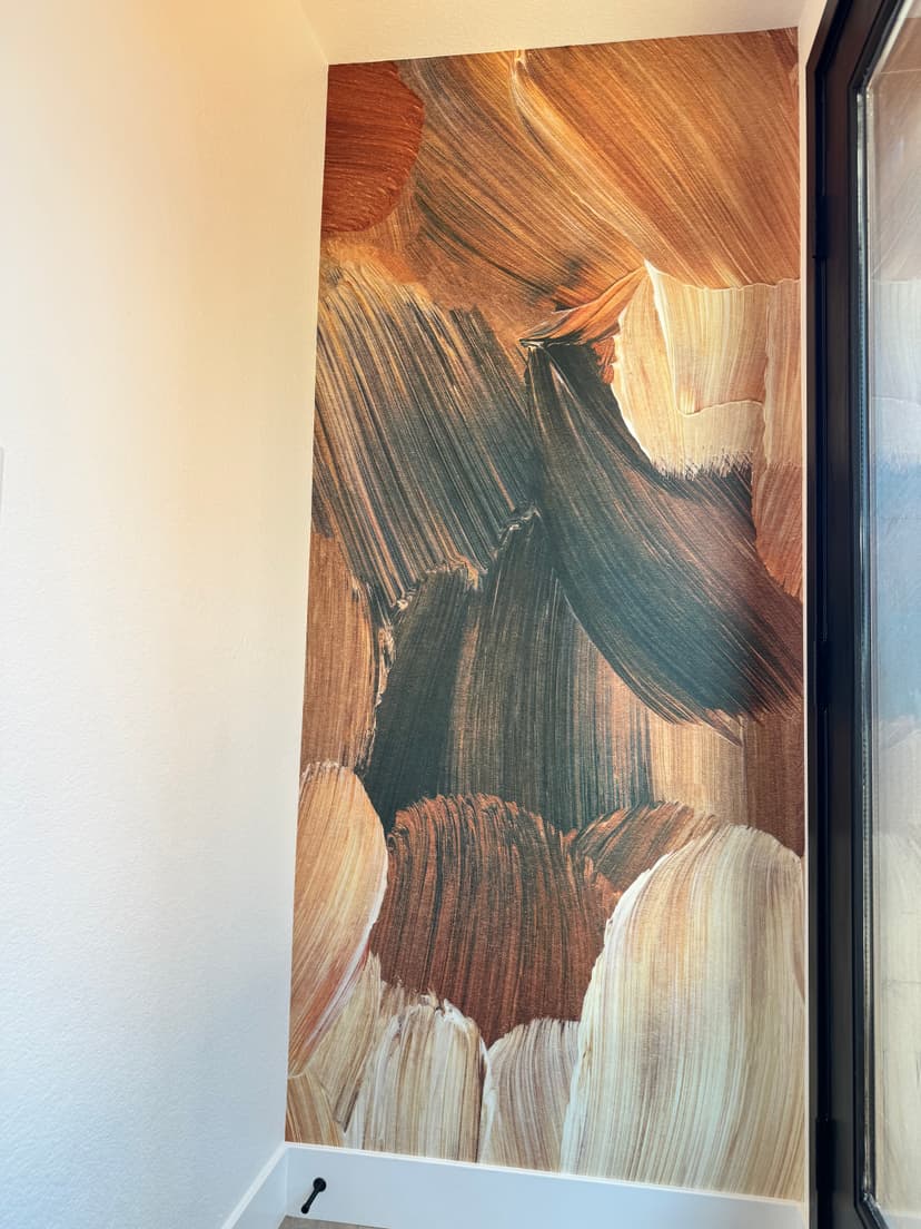 Wallpaper installation project