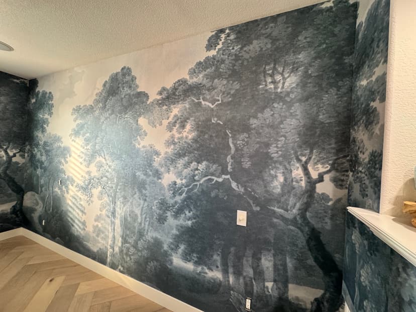 Professional wallpaper installation