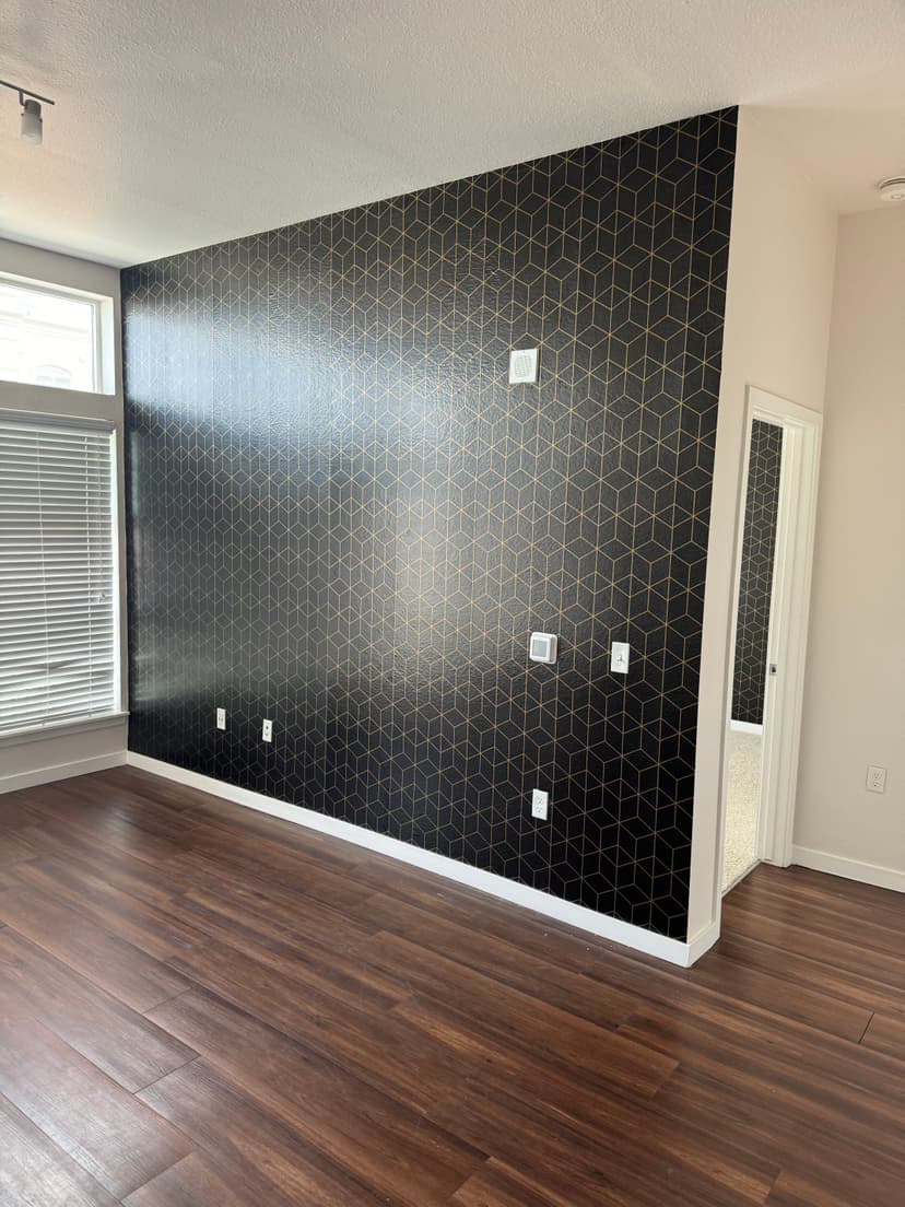 Wallpaper installation project